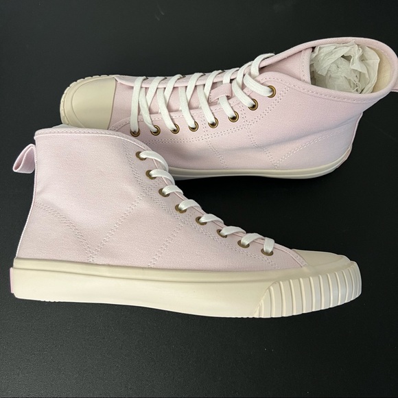 J.Crew Lavender Purple Canvas High Top Sneakers Shoes Size 12 New - Picture 3 of 7